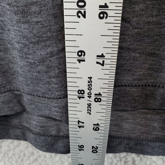 90 Degree By Reflex Cropped Long Sleeve Quarter Zip Heathered Night  Sz L New - Picture 4 of 6